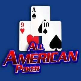 All American Poker online game logo by RTG (Reel Time Gaming) on herospincasino.eu.com